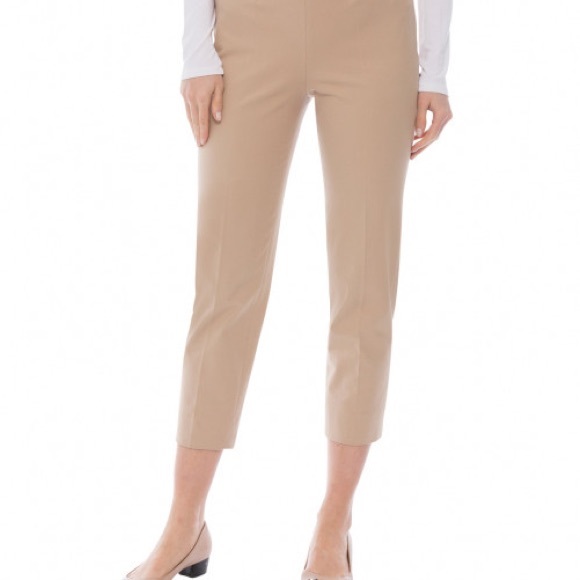 Piazza Sempione Audrey Straight Leg Pants Brown / Beige Size 42 Italian - Picture 4 of 16